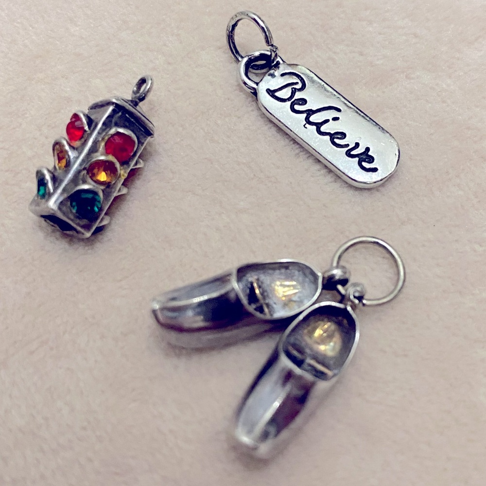 Vintage Set of Three Silver Toned Charms